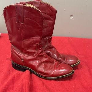 Justin Boots Red Heeled Boots